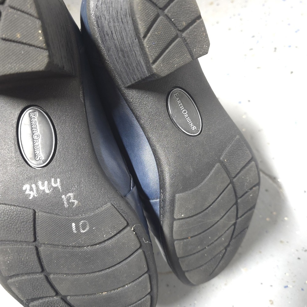 Earth Origins Navy Blue Leather Comfort Loafers Women's Size 9 EUC - Picture 5 of 12